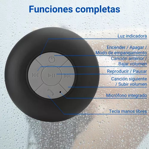 Parlante Bluetooth Para Ducha - ¡Haz de tu Ducha un Concierto Personal!.